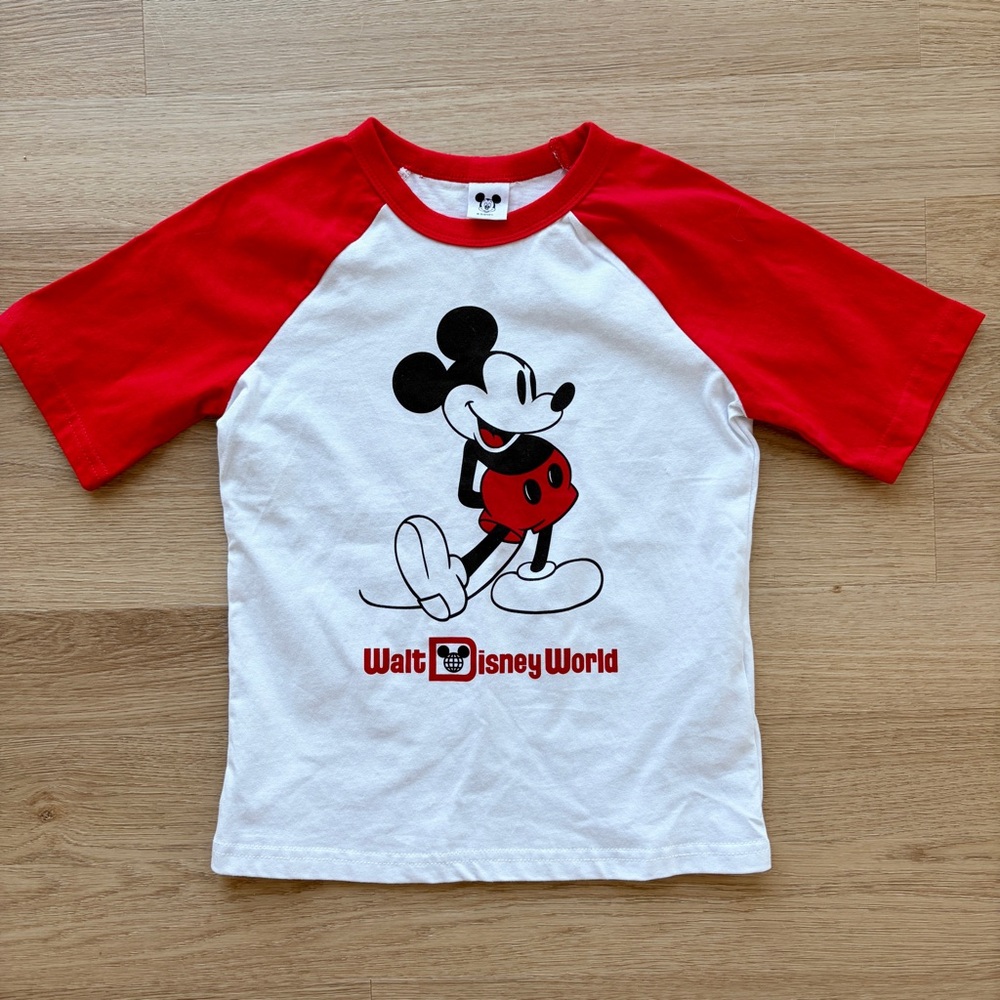 Disney Mickey Mouse Red and White Kids Tee